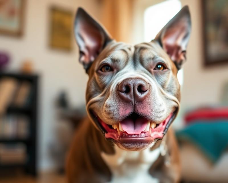 Rosie, a Staffordshire Bull Terrier